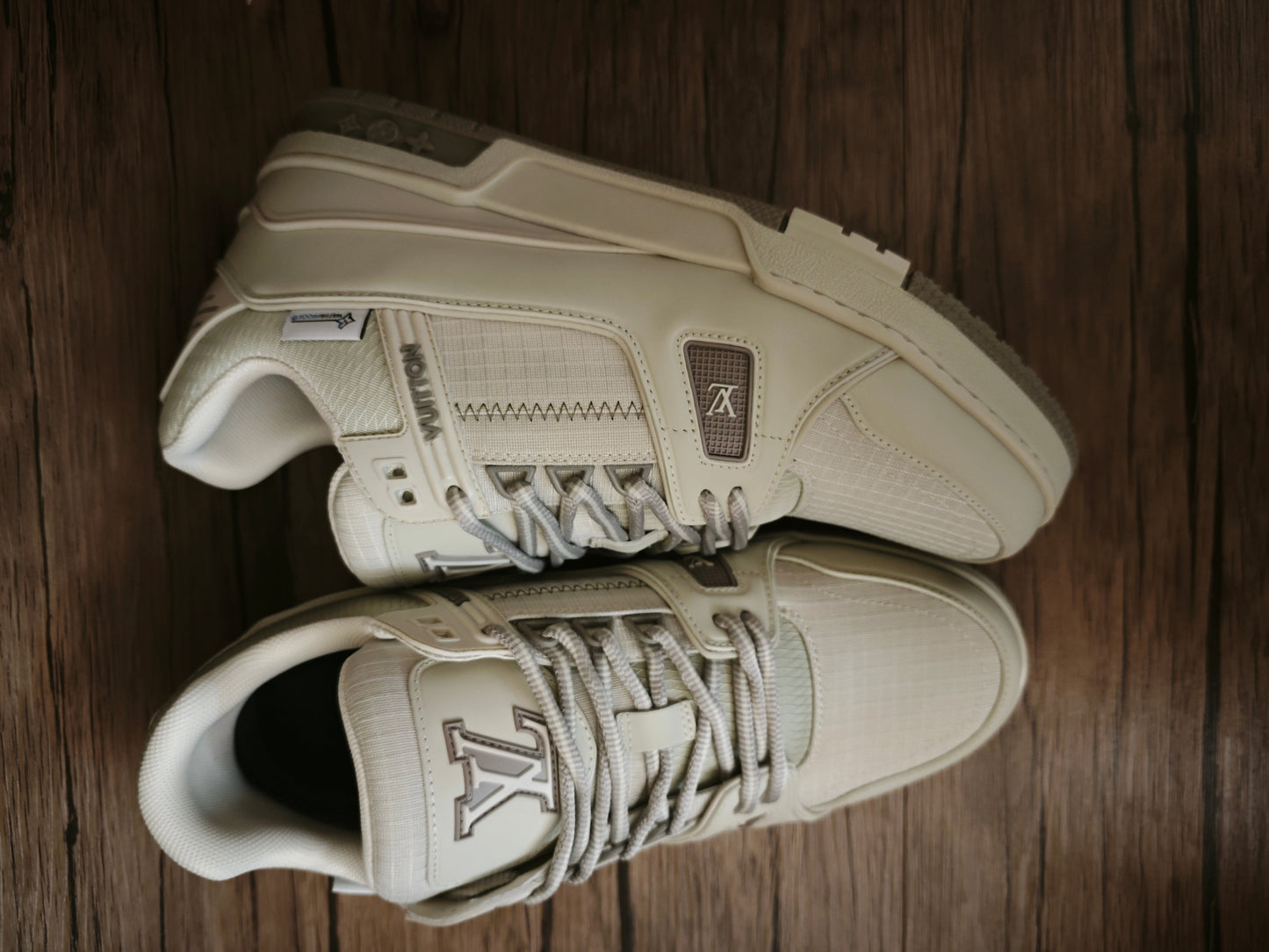 CHUNKY SKATE TRAINER “White Beige”