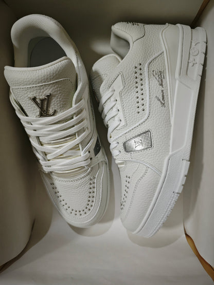CHUNKY SKATE TRAINER “White Gray”