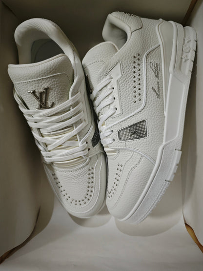 CHUNKY SKATE TRAINER “White Gray”