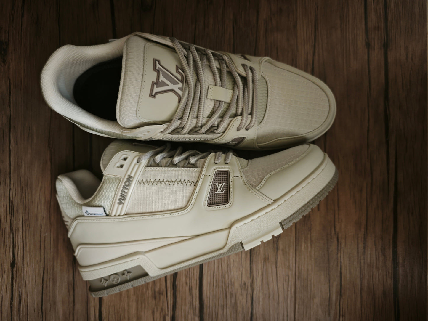 CHUNKY SKATE TRAINER “White Beige”