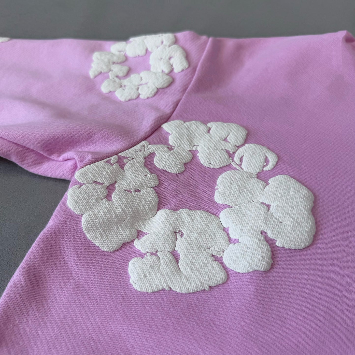 WASHED INDIGO SET “Powder Pink”
