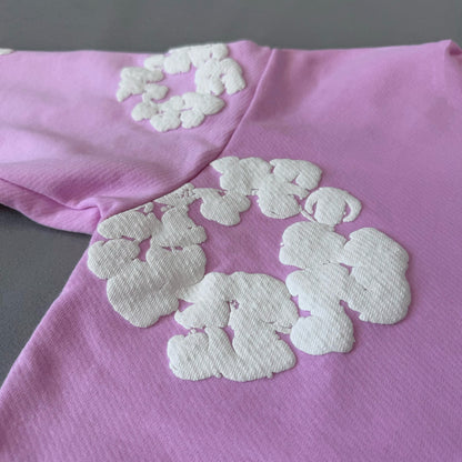 WASHED INDIGO SET “Powder Pink”