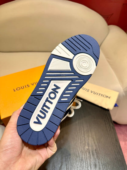 CHUNKY SKATE TRAINER “White Blue”