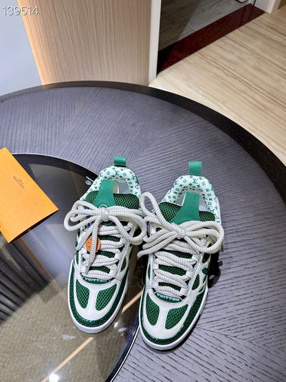 CHUNKY SKATE TRAINER “White Green”