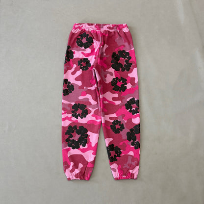 WASHED INDIGO SET “Camo Pink”