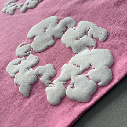 WASHED INDIGO SET “Pink”