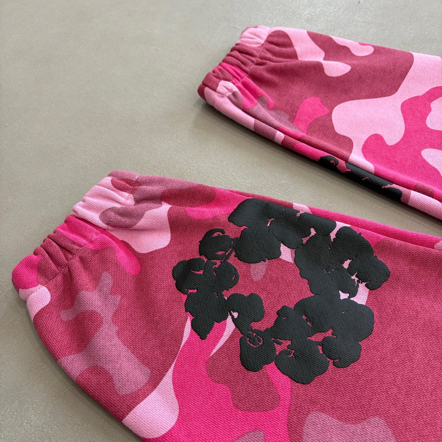 WASHED INDIGO SET “Camo Pink”