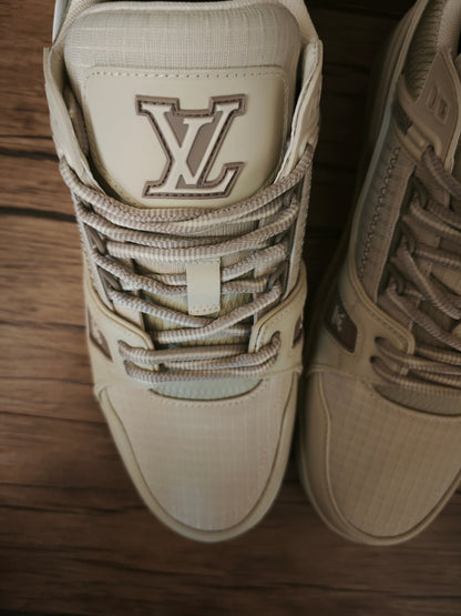 CHUNKY SKATE TRAINER “White Beige”