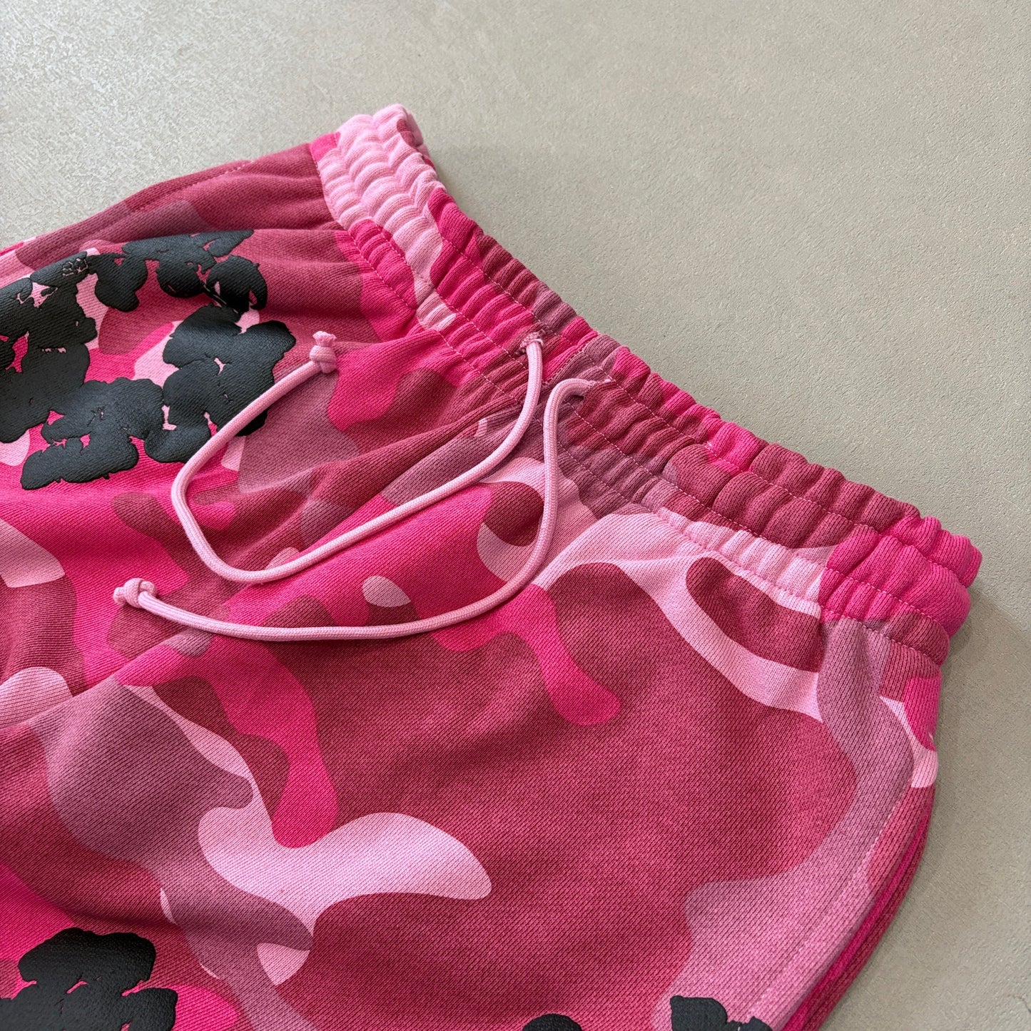 WASHED INDIGO SET “Camo Pink”