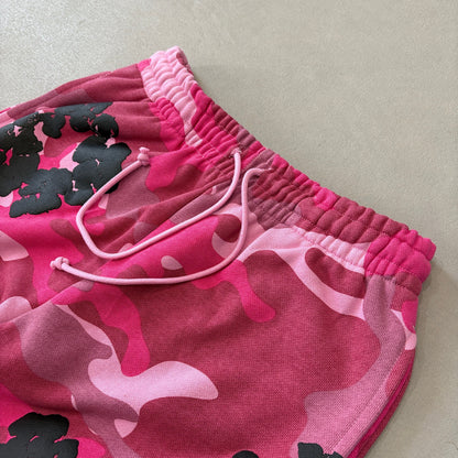 WASHED INDIGO SET “Camo Pink”