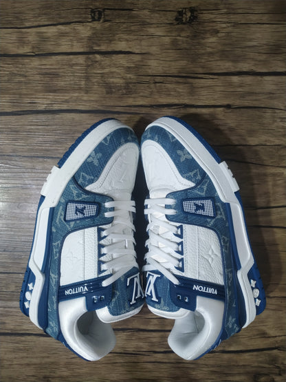 CHUNKY SKATE TRAINER “Blue Denim”