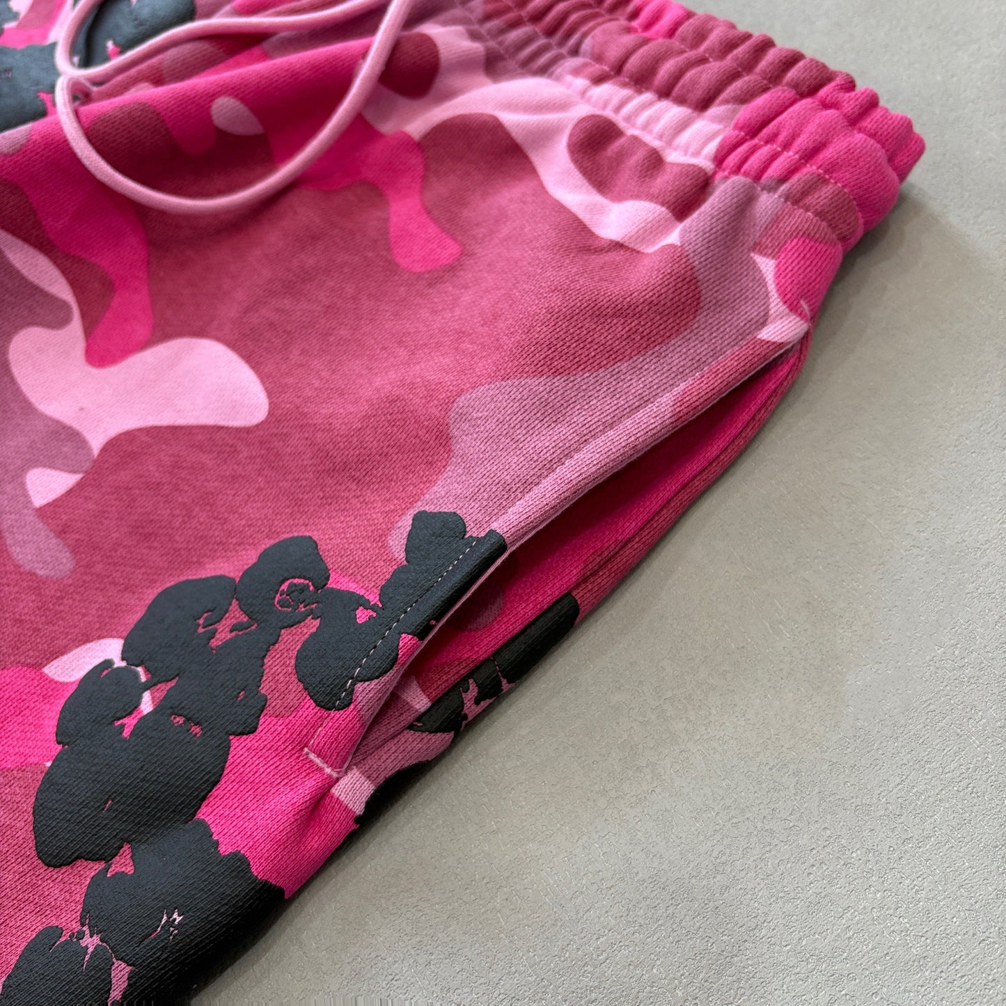 WASHED INDIGO SET “Camo Pink”