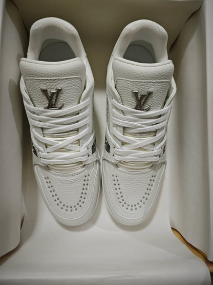 CHUNKY SKATE TRAINER “White Gray”