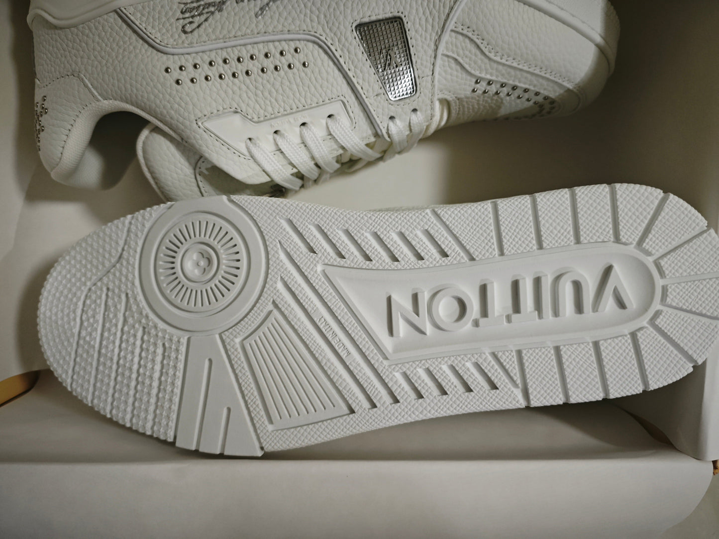 CHUNKY SKATE TRAINER “White Gray”