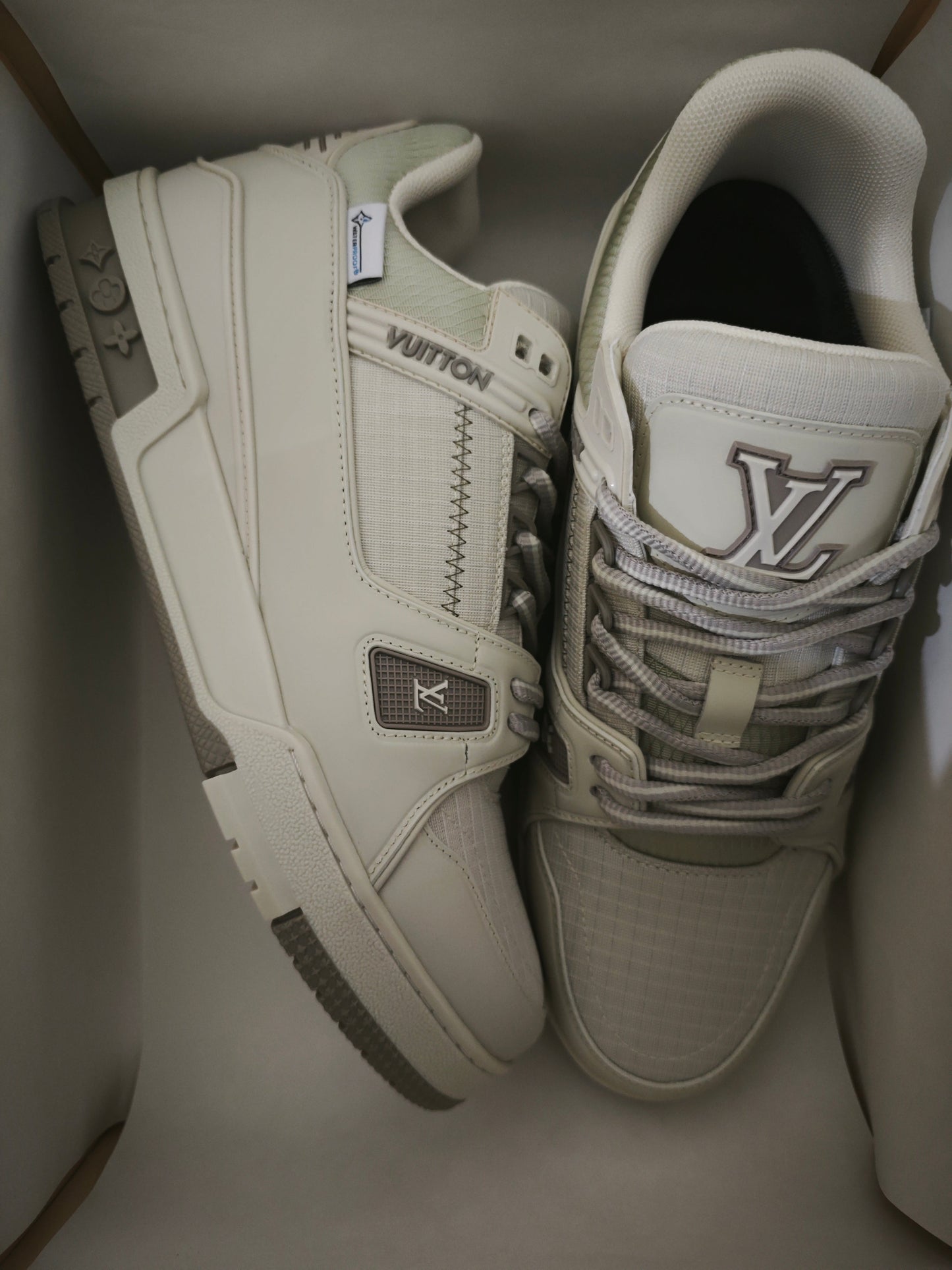 CHUNKY SKATE TRAINER “White Beige”