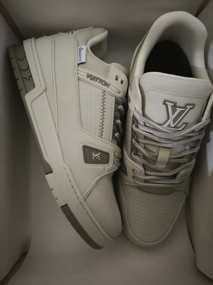 CHUNKY SKATE TRAINER “White Beige”