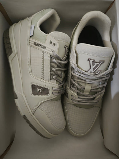 CHUNKY SKATE TRAINER “White Beige”
