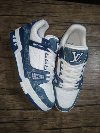 CHUNKY SKATE TRAINER “Blue Denim”
