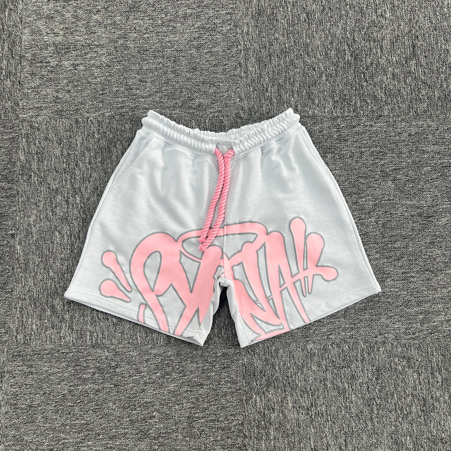 UTILITY SHORTS SET “Pink White”