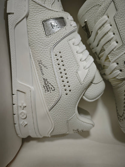 CHUNKY SKATE TRAINER “White Gray”