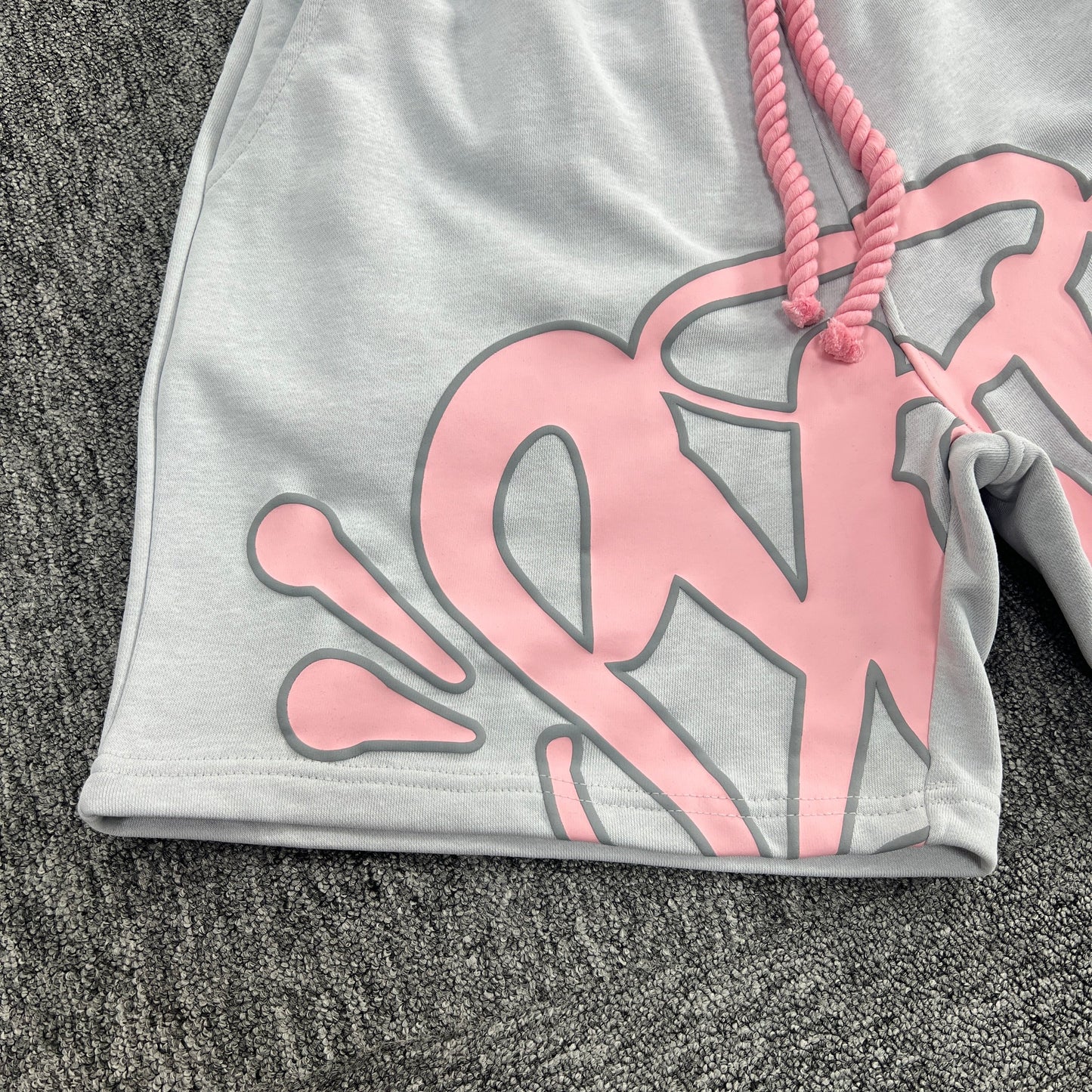 UTILITY SHORTS SET “Pink White”