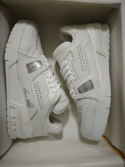 CHUNKY SKATE TRAINER “White Gray”