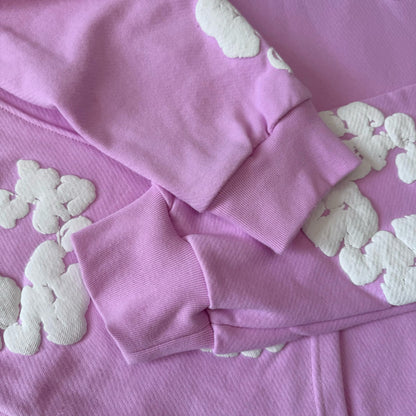 WASHED INDIGO SET “Powder Pink”