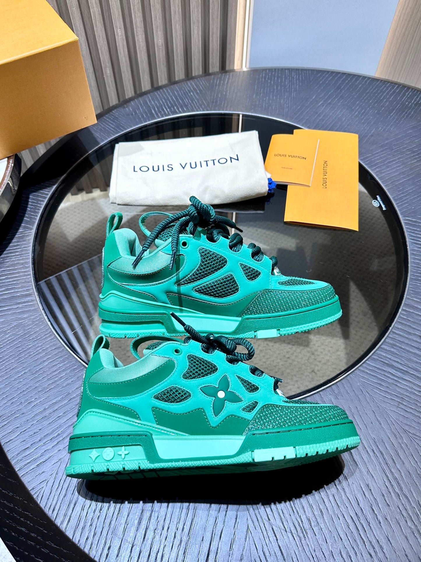 CHUNKY SKATE TRAINER “Green”