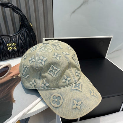 DAMIER FIELD CAP “Washed Denim”