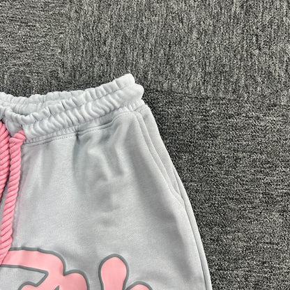 UTILITY SHORTS SET “Pink White”