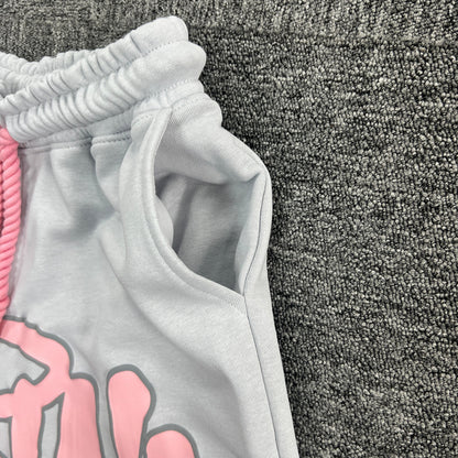 UTILITY SHORTS SET “Pink White”
