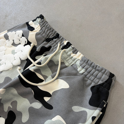 WASHED INDIGO SET “Camo White”