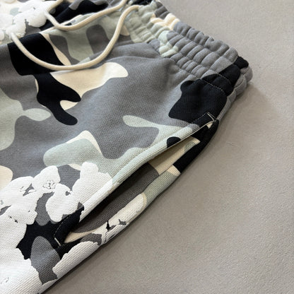 WASHED INDIGO SET “Camo White”