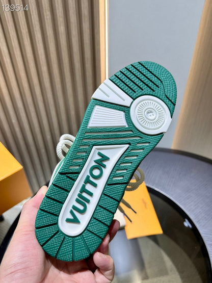 CHUNKY SKATE TRAINER “White Green”