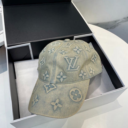 DAMIER FIELD CAP “Washed Denim”