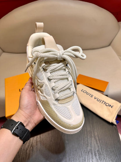 CHUNKY SKATE TRAINER “White Beige”