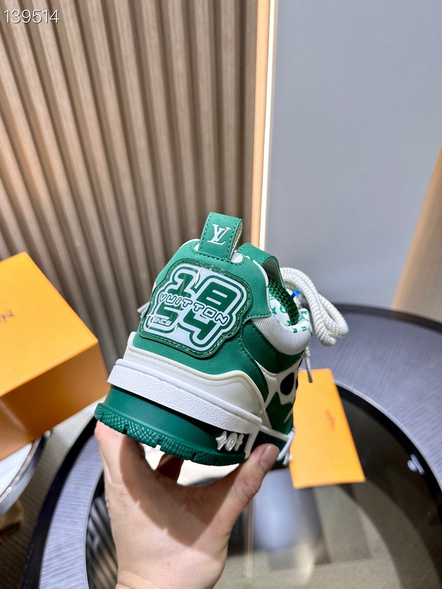 CHUNKY SKATE TRAINER “White Green”