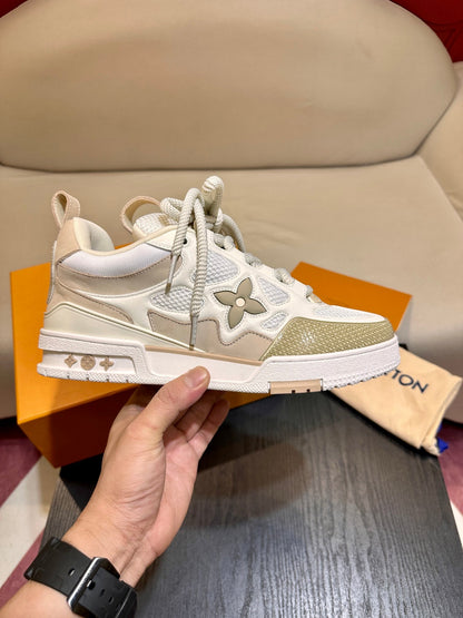 CHUNKY SKATE TRAINER “White Beige”