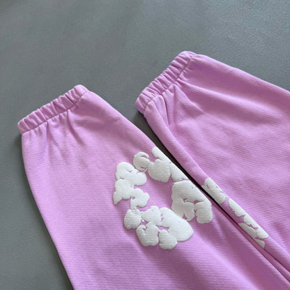 WASHED INDIGO SET “Powder Pink”