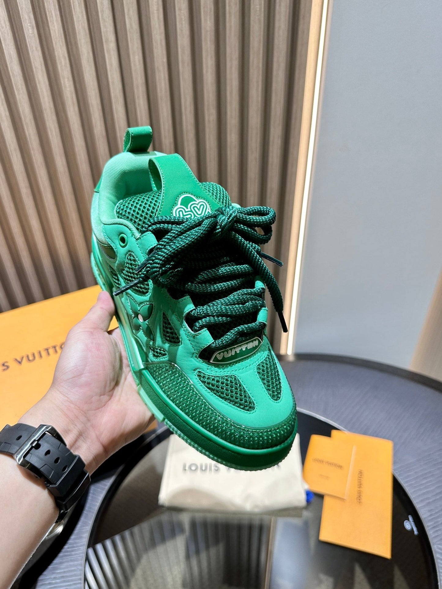 CHUNKY SKATE TRAINER “Green”