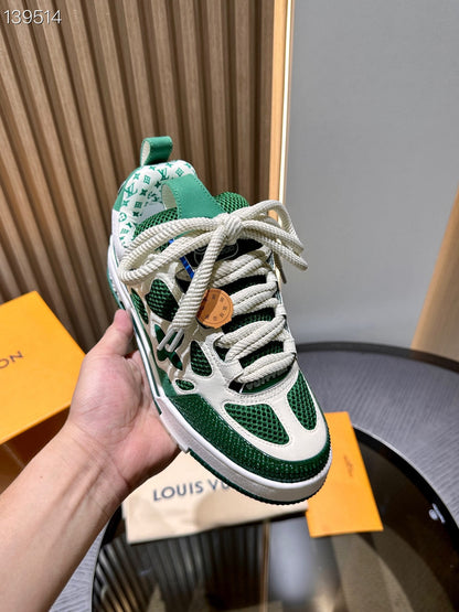 CHUNKY SKATE TRAINER “White Green”