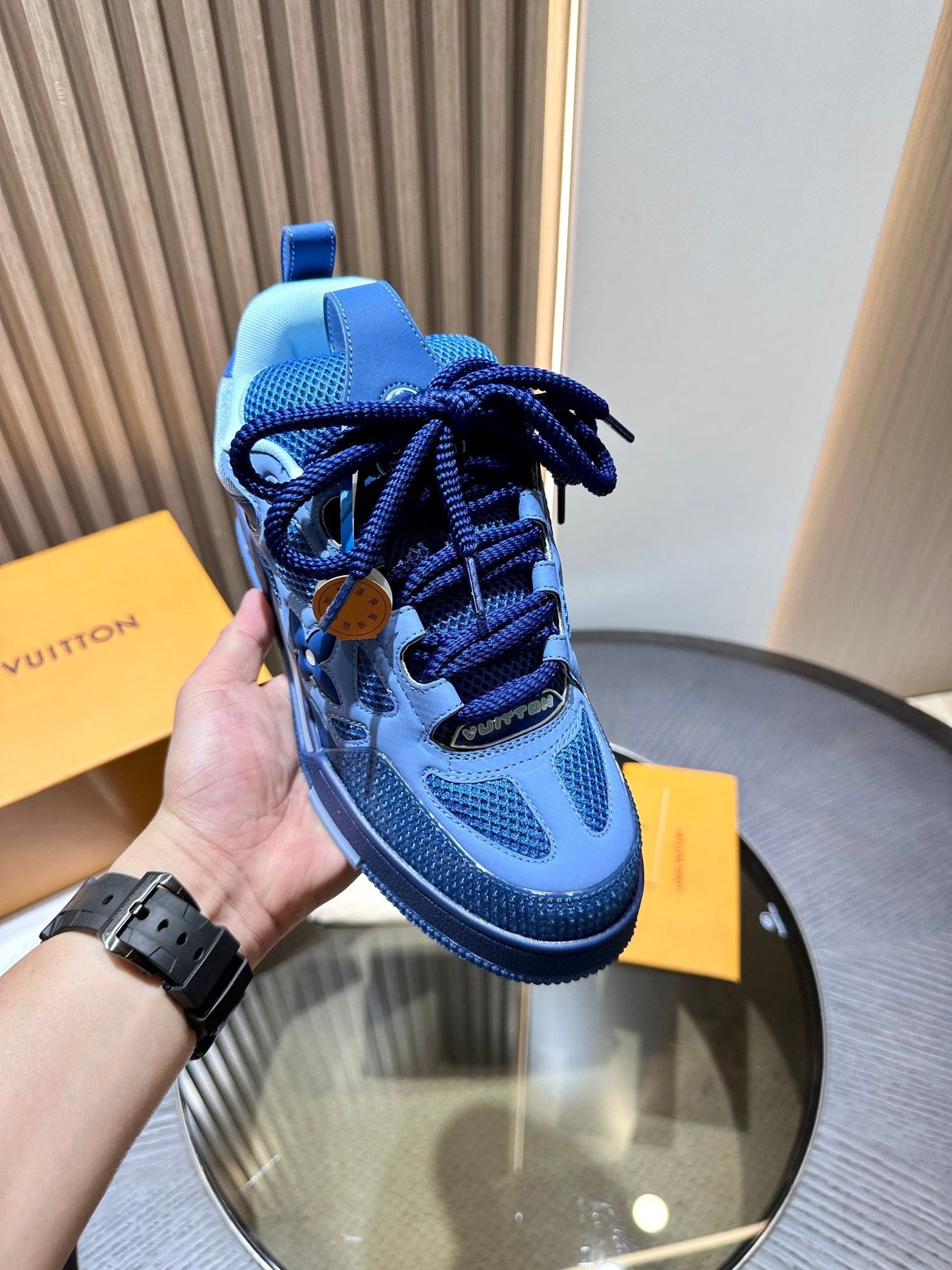 CHUNKY SKATE TRAINER “Blue”