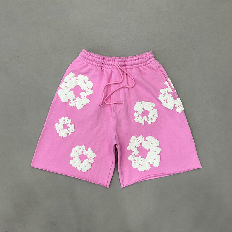 WASHED INDIGO SET “Pink”