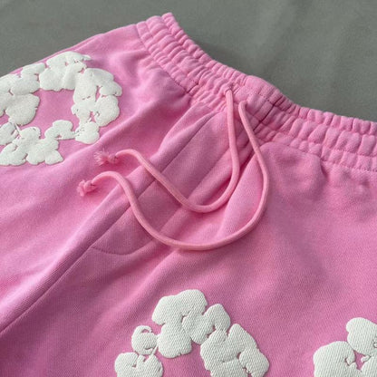 WASHED INDIGO SET “Pink”