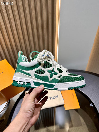 CHUNKY SKATE TRAINER “White Green”