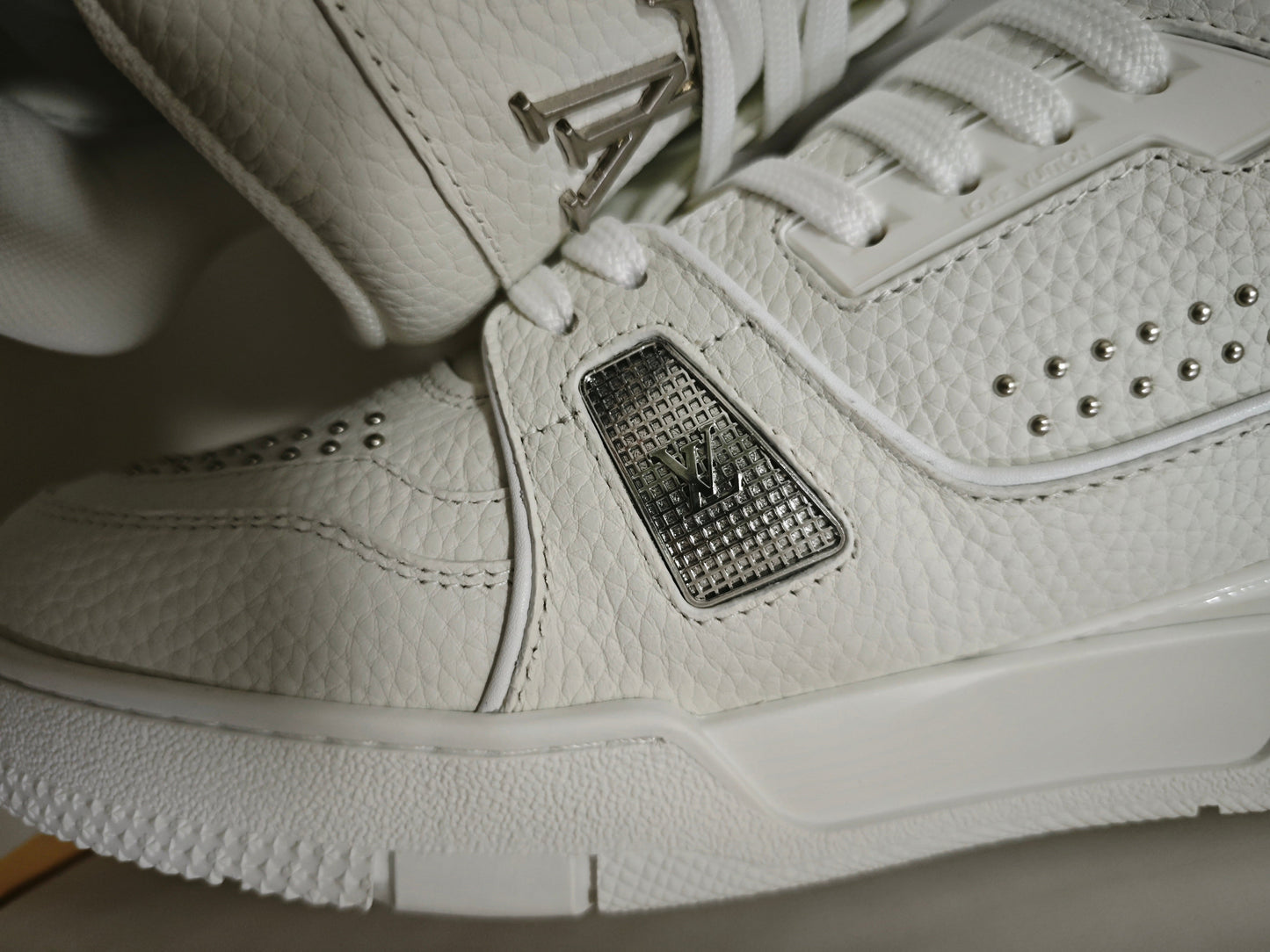 CHUNKY SKATE TRAINER “White Gray”