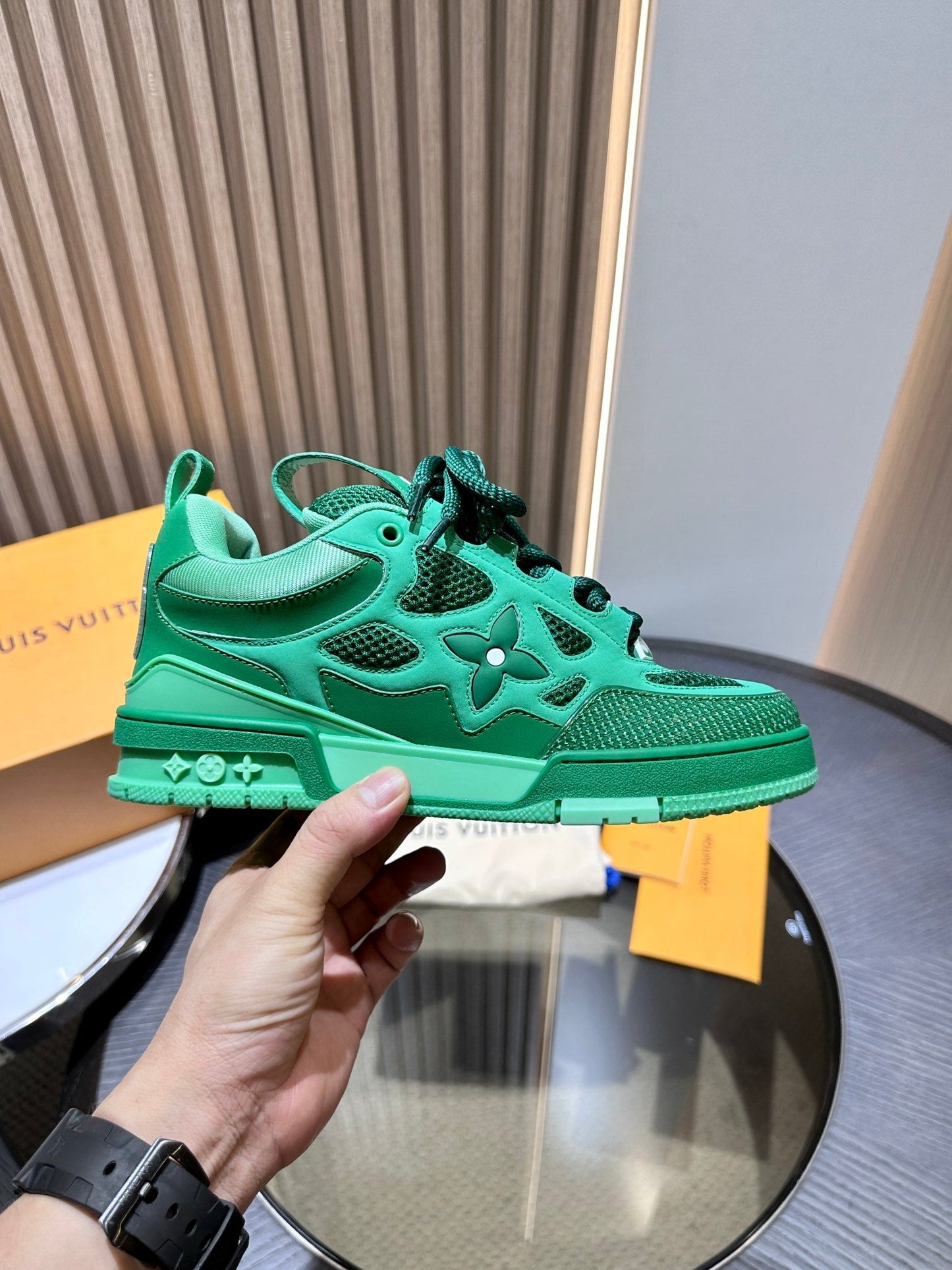 CHUNKY SKATE TRAINER “Green”