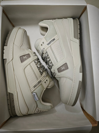 CHUNKY SKATE TRAINER “White Beige”