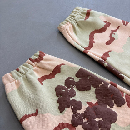 WASHED INDIGO SET “Camo Tan”