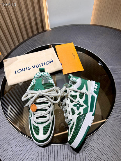 CHUNKY SKATE TRAINER “White Green”